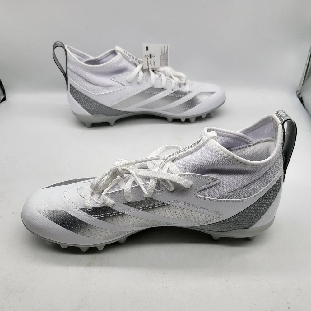 Adidas‎ Adizero Impact 2 Football Cleats White Silver Men's US 9 IF9347